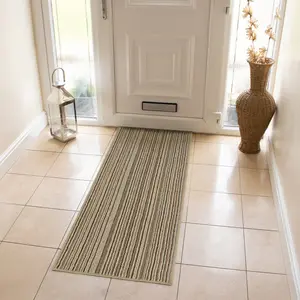  Non-Slip Indoor Door Mat Beige / Rectangle W57 x L150 cm