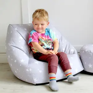 rucomfy Printed Indoor Stars Kids Snuggle Chair Beanbag