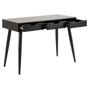 Casson Metal Base Writing Desk Black