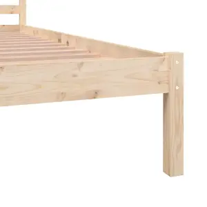 Berkfield Bed Frame Solid Wood Pine 135x190 cm Double