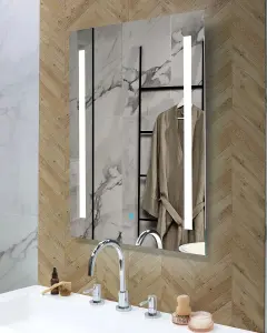 LED Bathroom Mirror MARTINET Silver