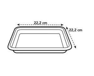 Elho Loft Urban Saucer Square 22cm for Plastic Plant Pot in White