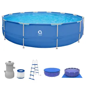 Avenli 15ft x 48" Round Above Ground Swimming Pool, Pump & Accessories