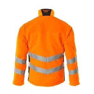 Mascot Safe Supreme Sheffield Fleece Jacket (Hi-Vis Orange/Dark Navy Blue)  (Medium)