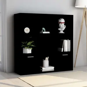 Arundhati Bookcase Black / 98cm H x 98cm W x 30cm D