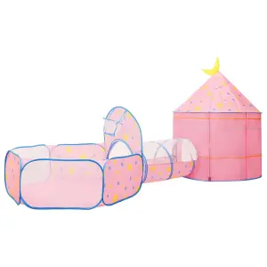 Berkfield Children Play Tent Pink 301x120x128 cm