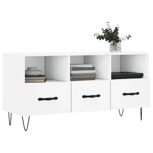 Berkfield TV Cabinet White 102x36x50 cm Engineered Wood