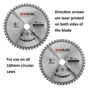 Saxton TCT16048TMB  TCT Circular Blade 160mm x 48T Metal Cutting