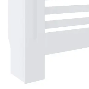 Berkfield MDF Radiator Cover White 78 cm