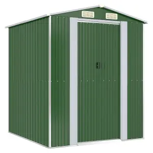 Berkfield Garden Shed Green 192x191x223 cm Galvanised Steel