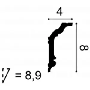 Orac Decor CX176 Coving Lightweight 8 Pack - 16 Metres