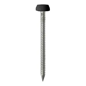 Timco - Polymer Headed Pins - Stainless Steel - Black (Size 30mm - 60 Pieces)