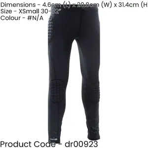 ADULT 30-32 Inch Padded Goal-Keeping Baselayer Trousers - EVA Hip & Leg Bottoms