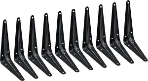 EAI - London Shelf Bracket - 150x125x38x1mm - Black - Pack of 10