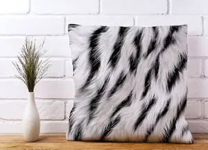 White Tiger Print Cushions 45cm x 45cm