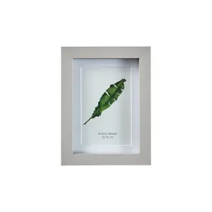 Matt Grey Pine effect Plain Single Picture frame (H)20.6cm x (W)15.6cm