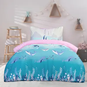 Smart Living Luxury Soft & Reversible Winter Wonderland Arctic Animals Duvet with Pillowcase