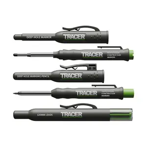 Tracer AMK3 Deep Hole Construction Pencil and Permanent Marker Pen and 120mm Lead Set