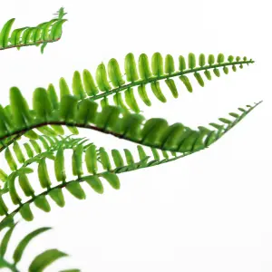 40cm Artificial Fern with Ceramic Planter & Stand