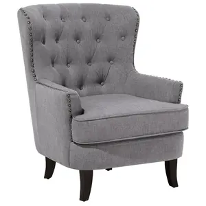 Armchair VIBORG II Fabric Light Grey