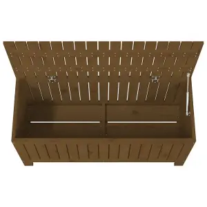 Berkfield Garden Storage Box Honey Brown 108x42.5x54 cm Solid Wood Pine