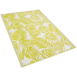 Outdoor Area Rug 120 x 180 cm Yellow KOTA