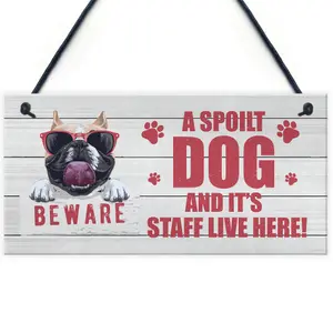 Novelty Beware Sign Dog Sign Pet Sign Pet Gift For Family Home Decor Gift Keepsake