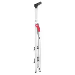 Hailo L80 Comfortline Step Ladder Deep Safety Step - 3 Tread