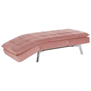 Velvet Chaise Lounge Pink LOIRET