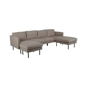 Zoom U Shape Sofa Set, Beige Sofas