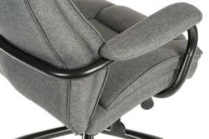 Goliath Duo Heavy Duty Executive Chair Grey Fabric rated up to 27 stone