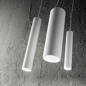 Luminosa Tube LED 1 Light Slim Ceiling Pendant White