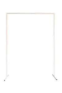 Rectangle Arch Stand Metal Backdrop Stand Garden Arbors - 150cm x 200cm, White