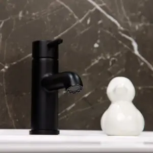 Flode Kumla Mono Basin Mixer Tap - Matt Black