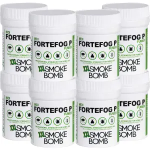 Xterminate XXL Smoke Bomb Fogger Fumer for Bed Bugs - 8 Pack