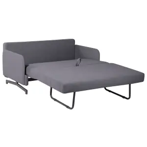 Beliani Retro Sofa Bed BELFAST Grey