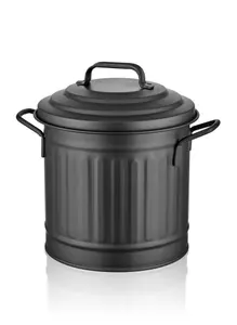 Black Countertop Waste Basket, 4L