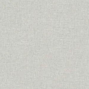 Arthouse Linen Texture Light Grey Wallpaper