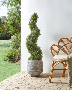 Artificial Plant CYPRESS SPIRAL TREE Green