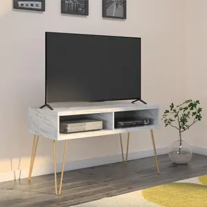 Novogratz Athena TV-Stand White Marble