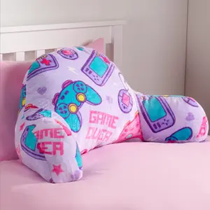 Kids Gaming Cushion Bed Pillow Reading Gamer Support Arms Lumbar Chair