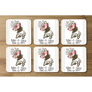 Square 6 Piece Coaster Set (Set of 6)