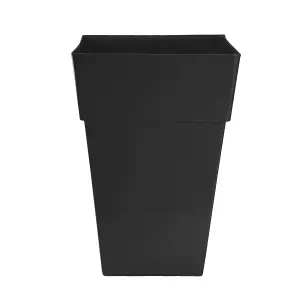 simpa 2PC Moda Milano 28L Black Plastic Planters.