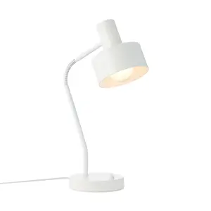 Nordlux Matis Indoor Living Dining Bedroom Table Lamp In White (Diam) 12.5cm