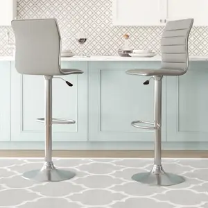 Greta Height Adjustable Swivel Bar Stool (Set of 2)