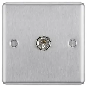 GoodHome 20A 2 way 1 gang Toggle switch Matt Steel effect