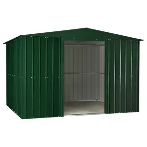 10 x 8 Apex Metal Garden Shed - Heritage Green (10ft x 8ft / 10' x 8' / 3.1m x 2.5m)