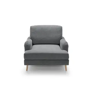 Harper Chenille Armchair Dark Grey