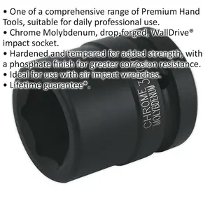 30mm Forged Impact Socket - Durable Chromoly Tool for Air Wrenches