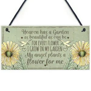 Red Ocean Memorial Garden Hanging Plaque Summer House Sign Garden Shed Friendship Mum Nan Gift